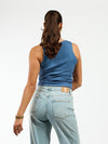 Noa Basic Tank Top | Blue | Tall