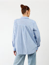 Noah blouse | Blauw gestreept | Tall