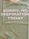 No Inspiration Tee | Khaki met roze | Tall