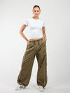Noor Parachute Pants | Groen | Tall