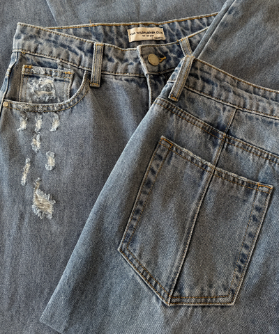 May Wide Leg Jeans | Blue | Tall