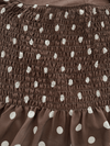 Poppy Polkadot top | Brown white | Tall