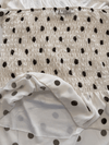 Poppy Polkadot top | Cream bruin | Tall