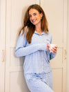 Nora pyjama top | Co-ord set | Blauw | Tall