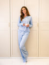 Nora pyjama top | Co-ord set | Blauw | Tall