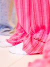 Nora pyjama pants | Co-ord set | Roze gestreept | Tall
