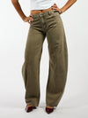 Rae Balloon Jeans | Mid-waist | Groen | Tall