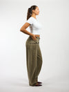 Rae Balloon Jeans | Mid-waist | Groen | Tall