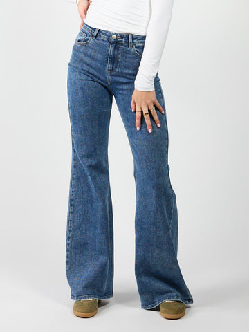 Romy Flared Jeans | Blue | Stretch | Tall