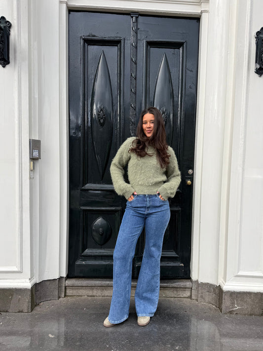 Romy Flared Jeans | Blue | Stretch | Tall