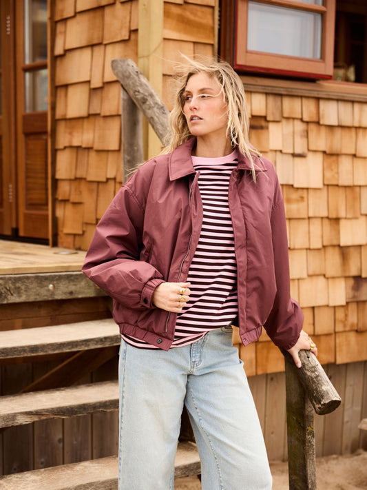 Rose bomber jacket | Blush | Tall