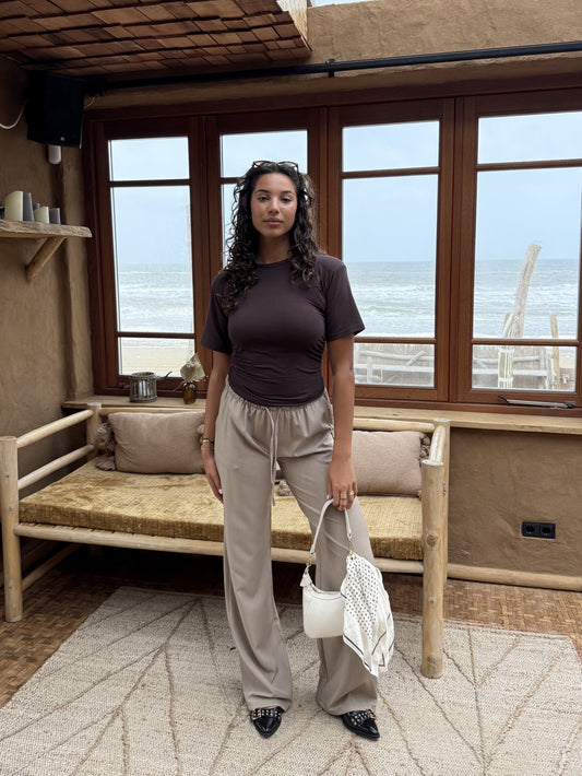 Lize pants | Taupe | Tall