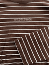 Sanna Tee | Dark brown striped | Tall