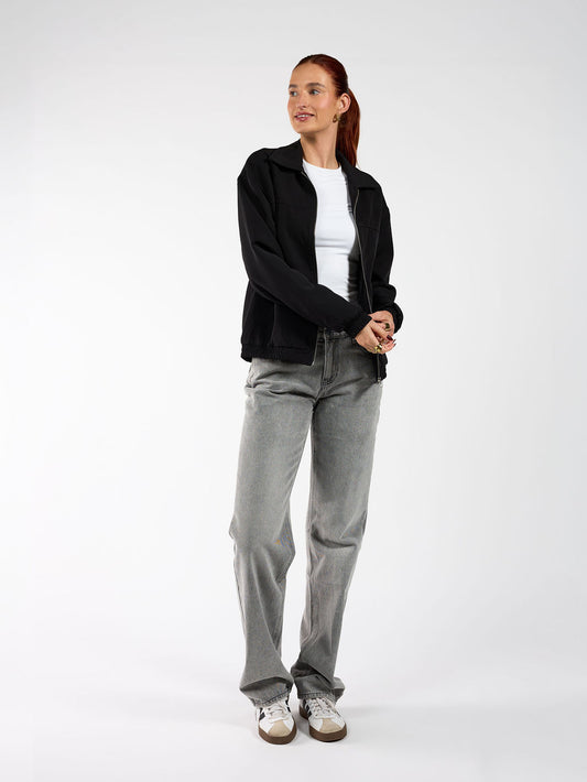 Lily jacket met kraag | Zwart | Tall
