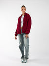 Lily jacket met kraag | Bordeaux | Tall