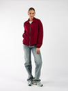 Lily jacket met kraag | Bordeaux | Tall