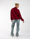 Lily jacket met kraag | Bordeaux | Tall