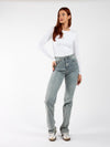 Livia Straight Leg Jeans | Washed Blue | Stretch | Tall