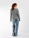 Lucy Polo | Gestreept zwart wit | Tall