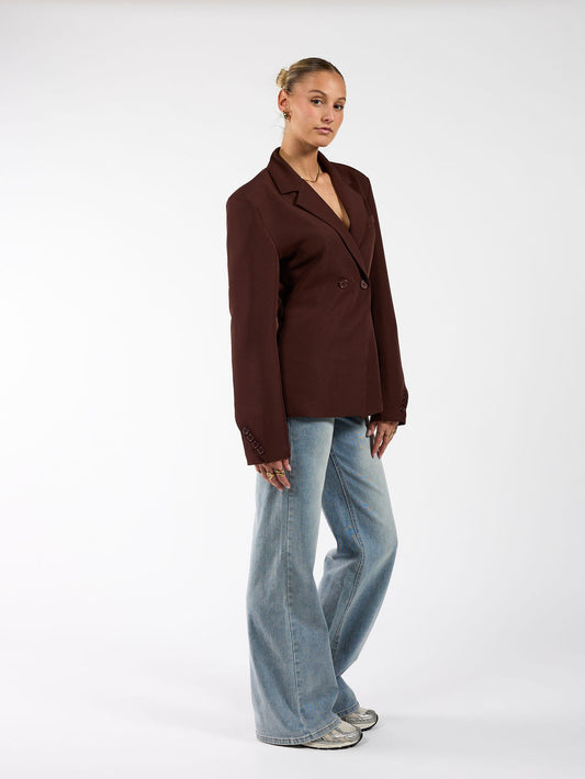 Lily getailleerde blazer | Bruin | Tall