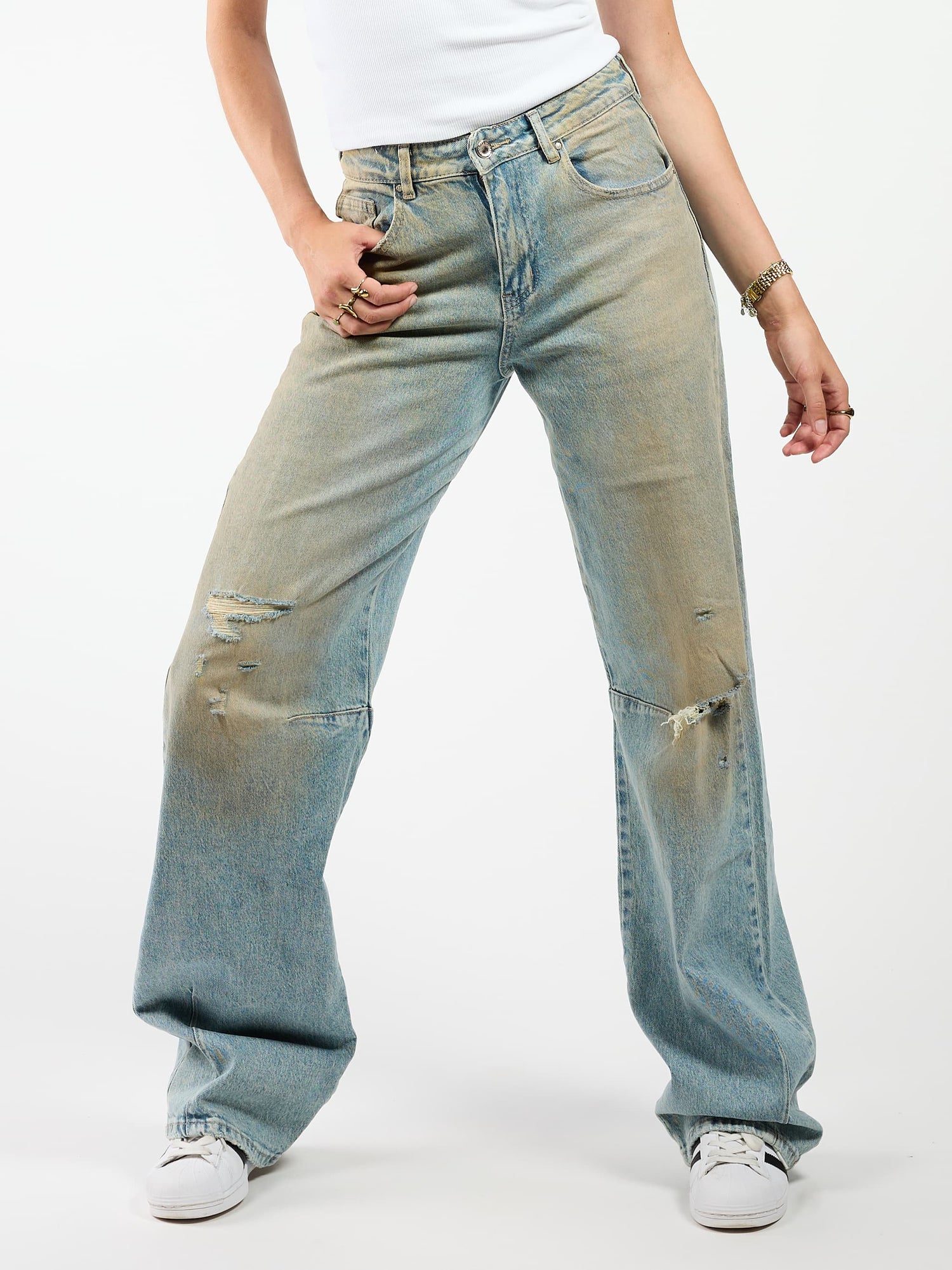 Tess Barrel Jeans | Mid-waist | Vintage blue | Tall