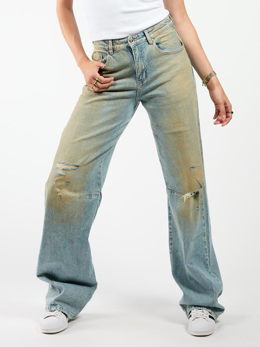 Tess Barrel Jeans | Mid-waist | Vintage blue | Tall