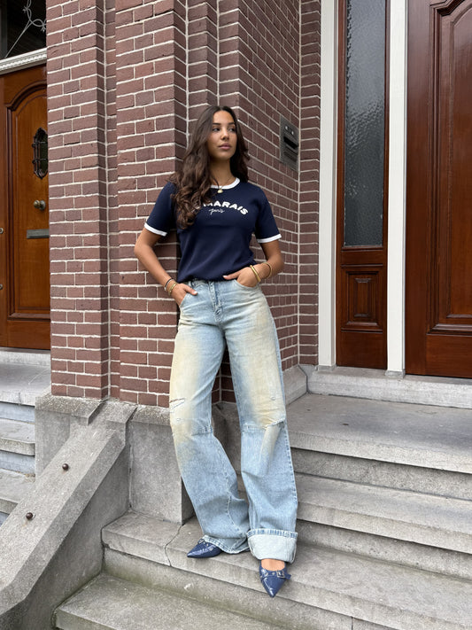 Tess Barrel Jeans | Mid-waist | Vintage blue | Tall