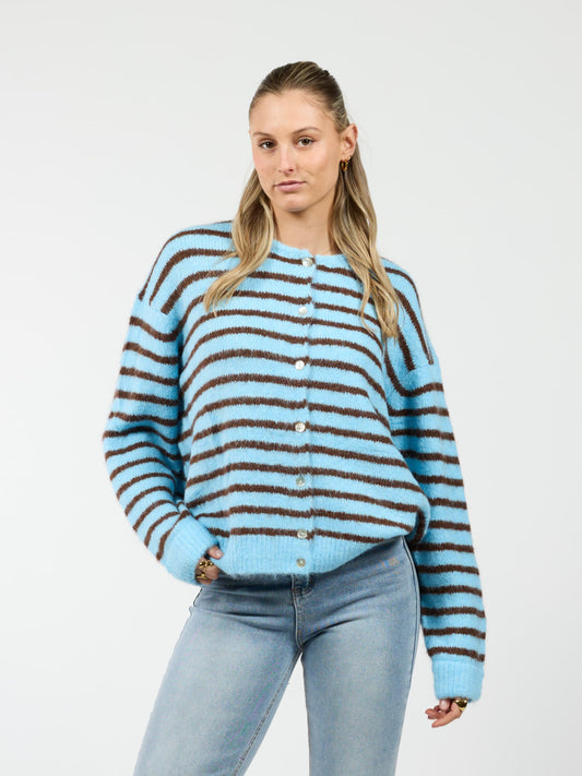 Vive Vest | Blue Brown striped | Tall