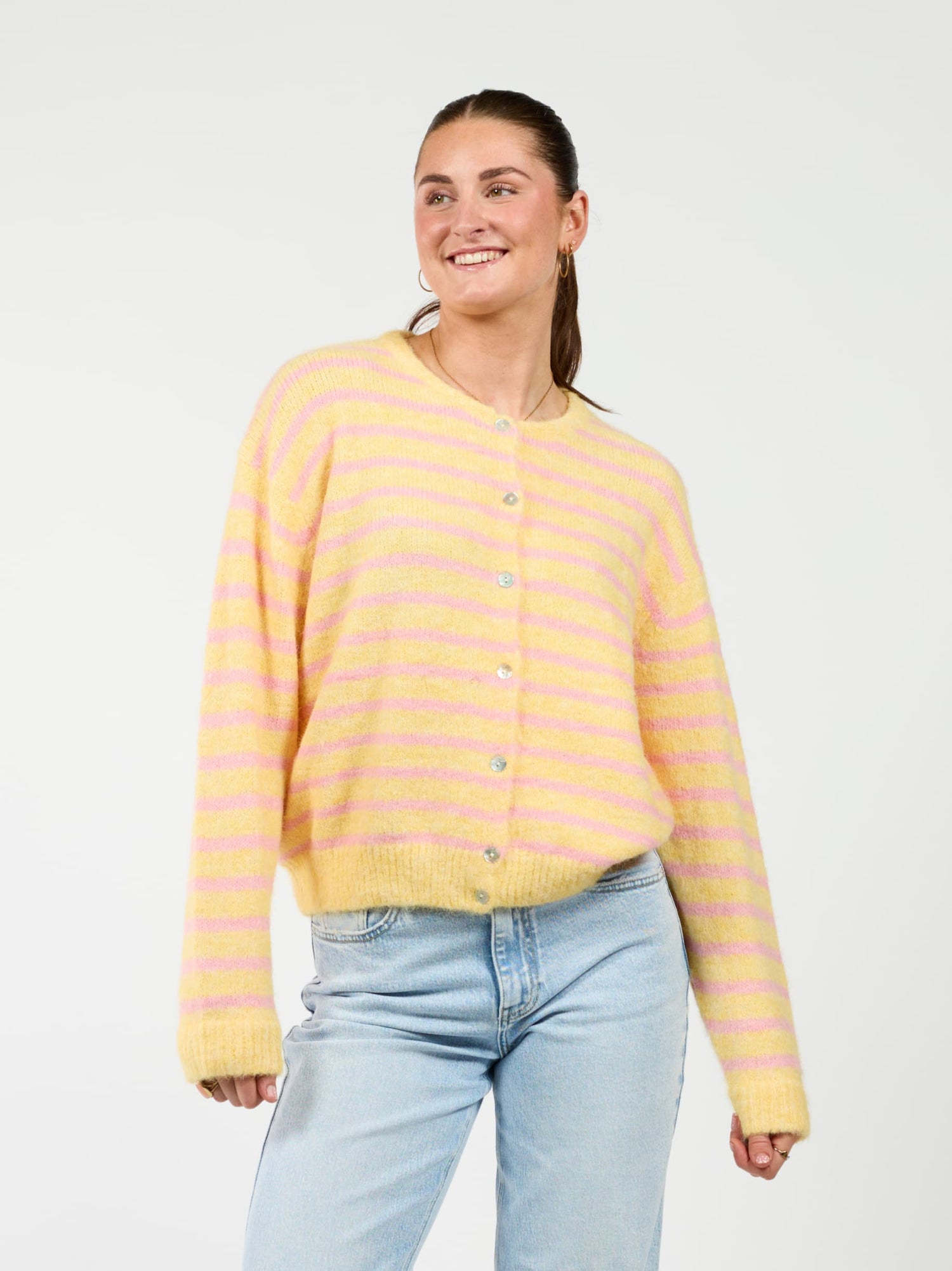 Vive Vest | Geel roze gestreept | Tall