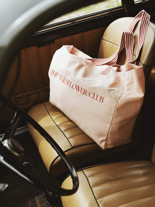 Canvas tas groot | Roze | The Wildflower Club