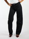 Zoey Barrel Jeans | Mid-waist | Black | Stretch | Tall