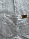 Zoey Barrel Jeans | Mid-waist | White | Stretch | Tall