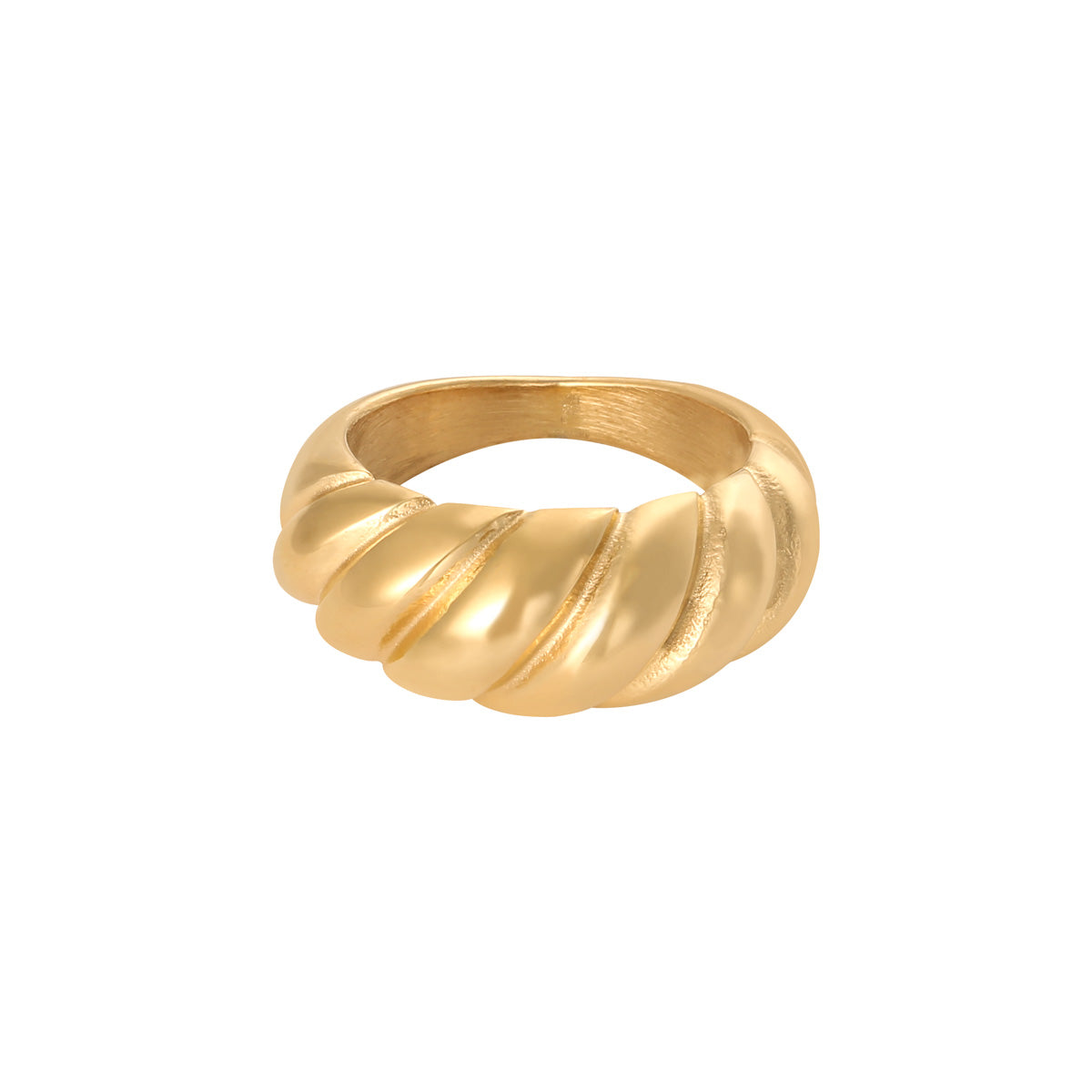 Ring baguette goud
