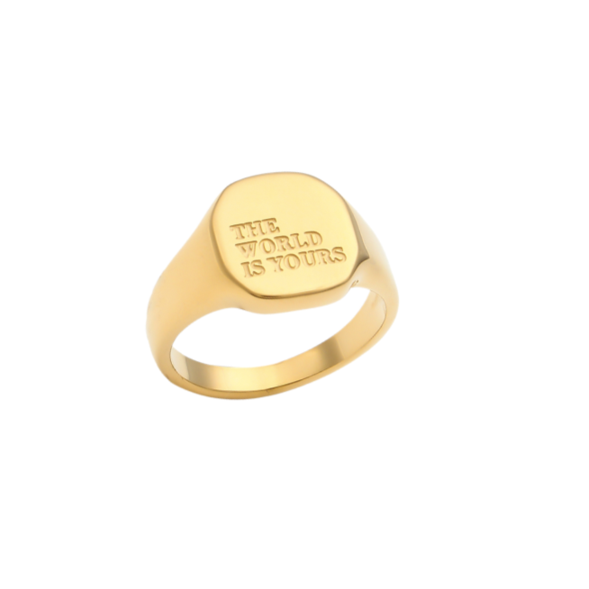 Ring 'The world is yours' | SUPER SALE