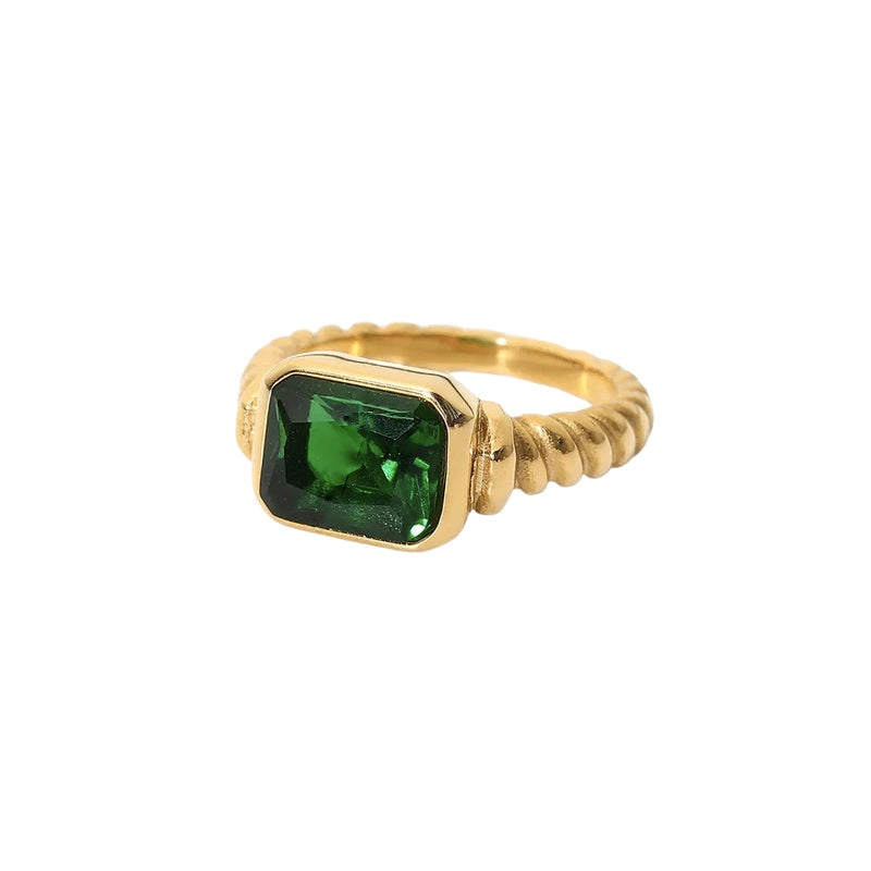 Verstikken Feest Snel Ring Classy | Gouden ring met grote steen | Gouden ringen – The Wildflower  Club